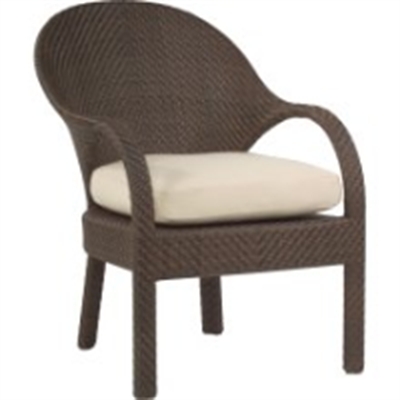 Picture of Whitecraft Bali S533501,All Weather Outdoor Wicker Dining Chair, Seat Pad