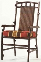 Picture of Whitecraft Chatham Run S525501, Outdoor Wicker Dining Arm Chair, Seat Pad