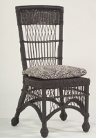 Picture of Whitecraft Cottage S587511, All Weather Outdoor Wicker Armless Dining Chair,Seat Pad