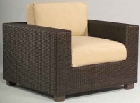 Picture of Whitecraft Montecito S511001, All Weather Outdoor Wicker Cushion Lounge Chair