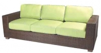Picture of Whitecraft Montecito S511081, All Weather Outdoor Wicker Cushion 3 Seat Sofa