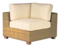 Picture of Whitecraft Montecito S511021, Outdoor Wicker Cushion Corner Sectional Chair