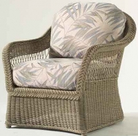 Picture of Whitecraft Nantucket S560011, Outdoor Wicker Cushion Lounge Chair