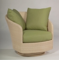 Picture of Whitecraft Oasis S507015, Outdoor Wicker Cushion Swivel Lounge Chair