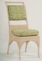 Picture of Whitecraft Oasis S507501, Outdoor Wicker Armless Dining Chair, Seat Pad