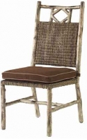 Picture of Whitecraft Oasis S545511, Outdoor Wicker Dining Armless Chair, Seat Pad