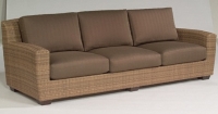 Picture of Whitecraft Saddleback S523031, All Weather Outdoor Wicker 3 Seat Sofa