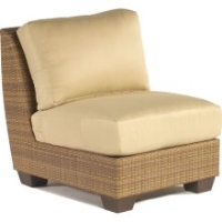 Picture of Whitecraft Saddleback S523001, Outdoor Wicker Cushion Armless Sectional Chair