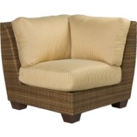 Picture of Whitecraft Saddleback S523051, Outdoor Wicker Cushion Corner Sectional Chair
