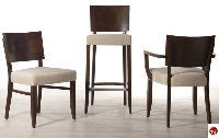 Picture of Square Contemporary Cafeteria Dining Armless Barstool
