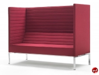 Picture of Stripe Contemporary Reception Lounge Lobby Loveseat Chair 