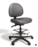Picture of Cramer Triton TRLH4,  24/7 High Height Armless Task Stool Chair, Footring, ESD