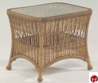 Picture of Whitecraft Sommerwind S596201, Outdoor Wicker End Table with Glass Top