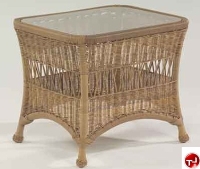 Picture of Whitecraft Sommerwind S596201, Outdoor Wicker End Table with Glass Top