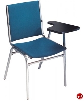 Made in the USA KFI Seating 411 Stacking Chair Black Vinyl 1-Inch Commercial Grade 