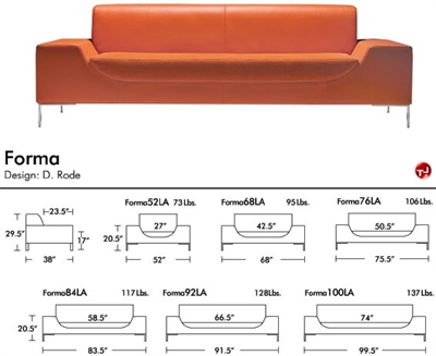 Picture of Aceray Forma 84, Contemporary Reception Lounge Lobby Sofa