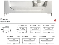 Picture of Aceray Forma 100, Contemporary Reception Lounge Lobby Sofa