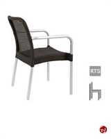 Picture of Aceray FILO, Outdoor Aluminum Wicker Stacking Arm Chair 