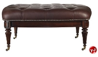 Picture of Stanley Signature Saville Tufted Leather Cocktail Table