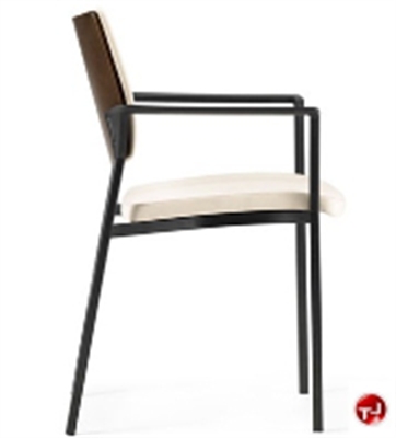 Picture of Source Font 543 Contemporary Guest Side Reception Stacking Arm Chair