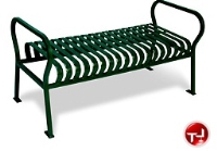 Picture of Ultra Play Hamilton 92, Outdoor Steel 72" Backless Bench
