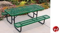 Picture of Outdoor 158, 8' Heavy Duty Steel Picnic Dining Table 