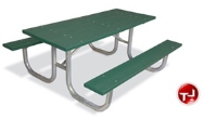 Picture of Outdoor 238 Picnic Bench Table, 8' Extra Heavy Duty Recylced Plastic Table