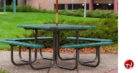 Picture of Outdoor 358 Picnic Bench Table, 48" Square Recycled Plastic Table