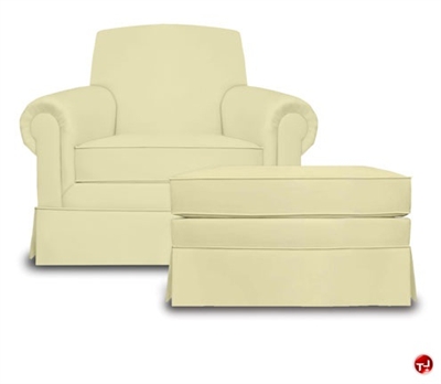 Picture of Fairfield 8950 Reception Lounge Lobby Club Chair with Ottoman