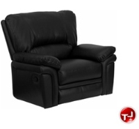 Picture of Bariatric Plush Black Leather Recliner