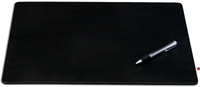 Picture of Dacasso P1027 Black Leatherette Deskpad, 24" x 19"