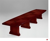 Picture of DMI Keswick 7990-192EX Traditional Veneer 16' Boat Expandable Conference Table