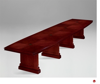 Picture of DMI Keswick 7990-192EX Traditional Veneer 16' Boat Expandable Conference Table