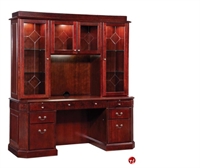 Picture of DMI Oxmoor 7376-62 7376-21 Traditional Veneer Storage Credenza Glass Door Bookcase