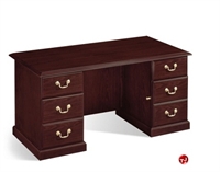 Picture of DMI Andover 7462-30 Traditional Laminate 60" Executive Office Desk Workstation