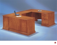 Picture of 15191 Veneer 72" U Shape Executive Office Desk Workstation