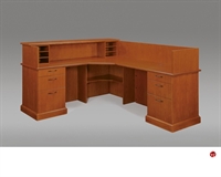 Picture of DMI Belmont 7130-66 Veneer 72" L Shape Reception Desk Workstation