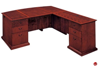 Picture of DMI Del Mar 7302-68 Veneer Executive 72" L Shape Office Desk Workstation