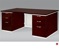 Picture of DMI Pimlico 7023-36 Contemporary Veneer 72" Executive Office Desk Workstation