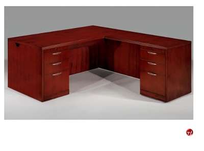 Picture of 15898 Veneer 72" L Shape Office Desk Workstation