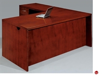 Picture of DMI Summit 7008-48 Veneer 72" L Shape Office Desk Workstation