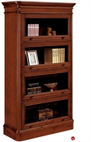 Picture of DMI Antigua 7480-06 Veneer Four Door Barrister Glass Door Bookcase