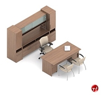 Picture of Global Princeton Contemporary Laminate Executive Office Desk Workstation, C1F1