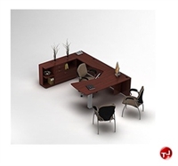 Picture of Global Zira Series Laminate Contemporary U Shape Office Desk Workstation