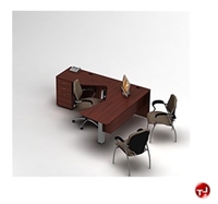 Picture of Global Zira Series Laminate Contemporary L Shape Office Desk Workstation