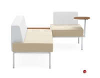 Picture of Global Ballara Modular Contemporary Reception Tablet Arm Chair Setup
