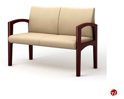 Picture of Integra Keoki Contemporary Reception Lounge Lobby 2 Seat Loveseat Chair