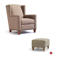 Picture of Flexsteel CA726 Reception Lounge Lobby Club Arm Chair with Ottoman