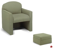Picture of Flexsteel C2050 Reception Lounge Lobby Club Arm Chair with Ottoman