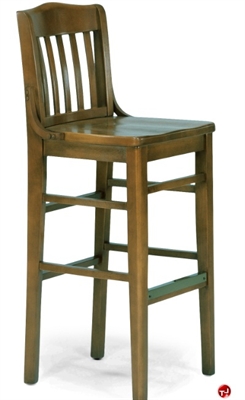 Picture of Flexsteel C2106 Cafeteria Dining Wood Armless Barstool Chair
